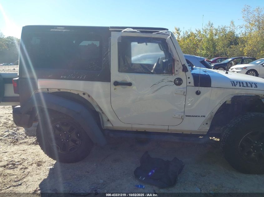 2015 Jeep Wrangler Willys Wheeler VIN: 1C4AJWAG0FL535000 Lot: 43331319