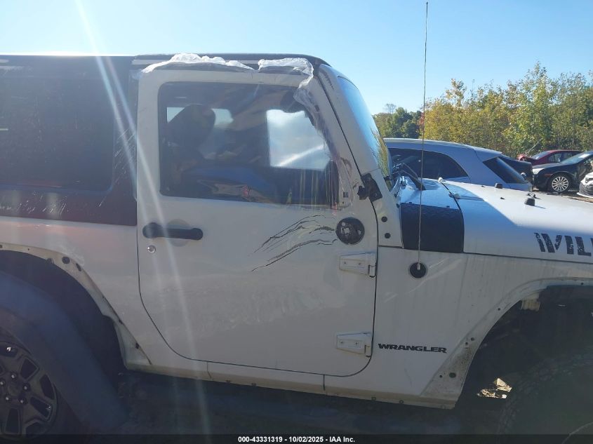 2015 Jeep Wrangler Willys Wheeler VIN: 1C4AJWAG0FL535000 Lot: 43331319
