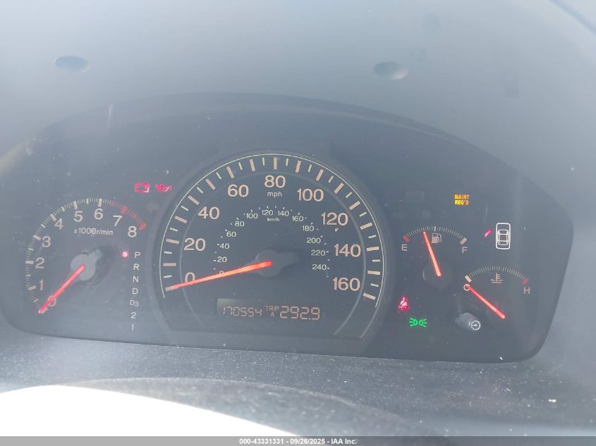 2005 Honda Accord 2.4 Ex VIN: 1HGCM56845A170327 Lot: 43331331