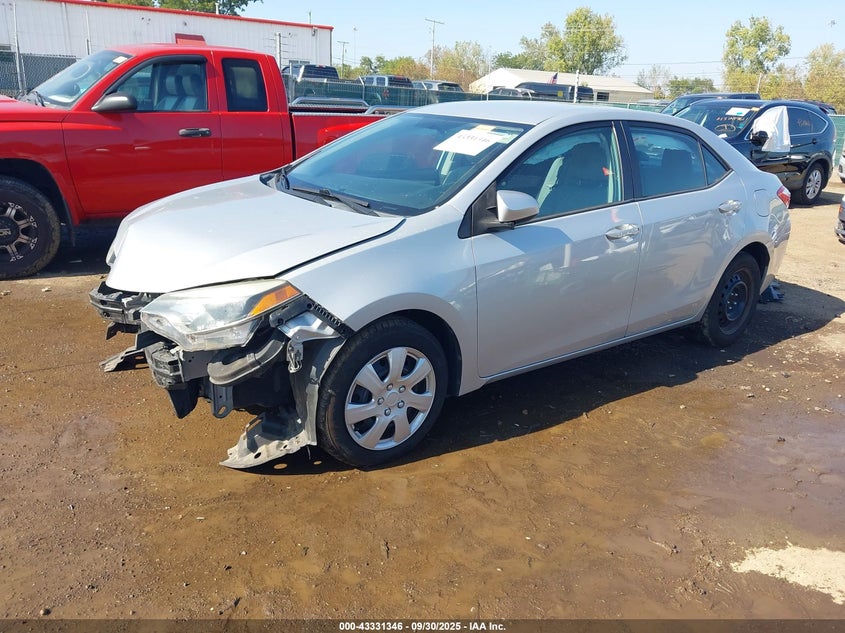 2014 TOYOTA COROLLA LE 2T1BURHE7EC027890