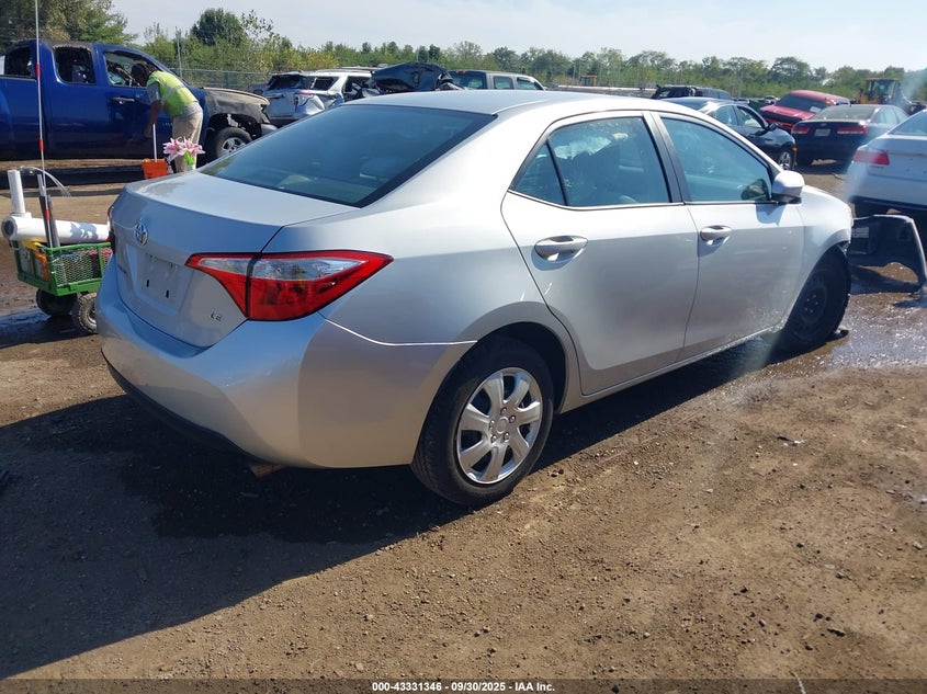 2014 TOYOTA COROLLA LE 2T1BURHE7EC027890