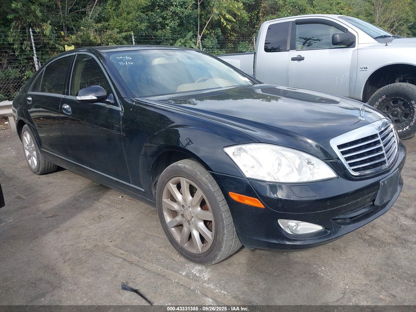 2008 Mercedes-Benz S 550 black sedan gasoline WDDNG71X48A165244 photo #1