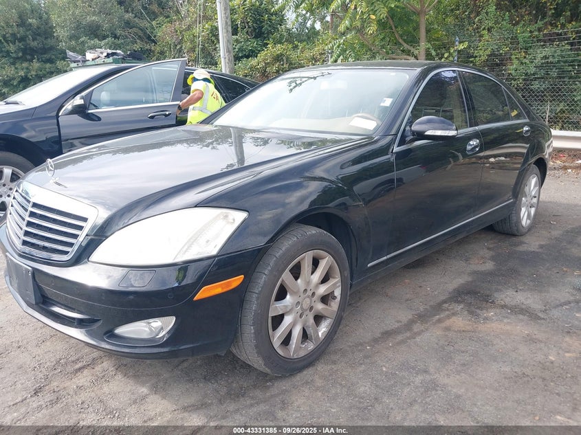 2008 Mercedes-Benz S 550 black sedan gasoline WDDNG71X48A165244 photo #3