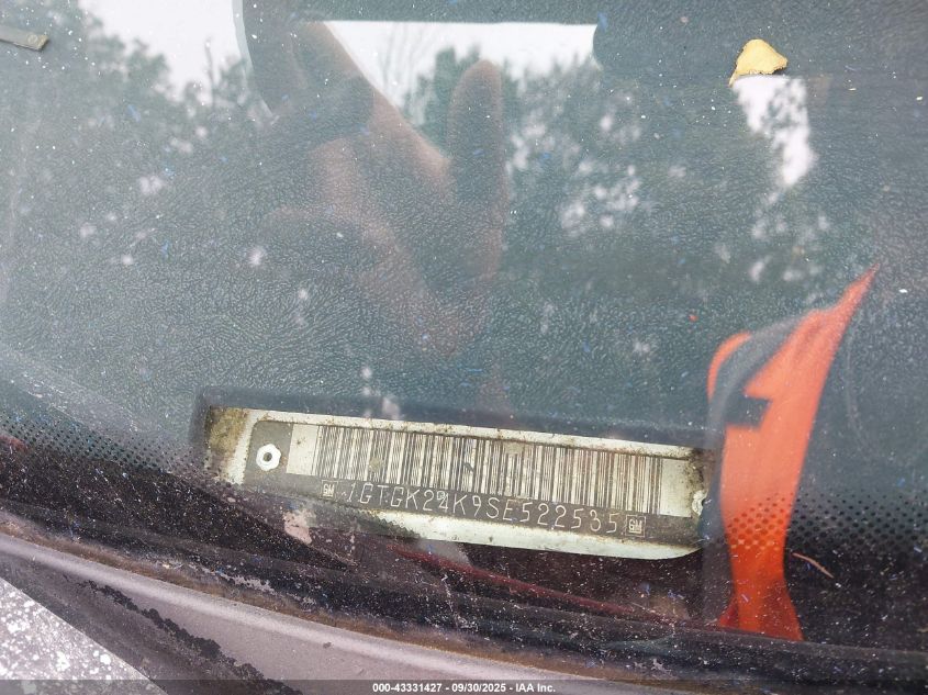 1995 GMC Sierra K2500 VIN: 1GTGK24K9SE522535 Lot: 43331427