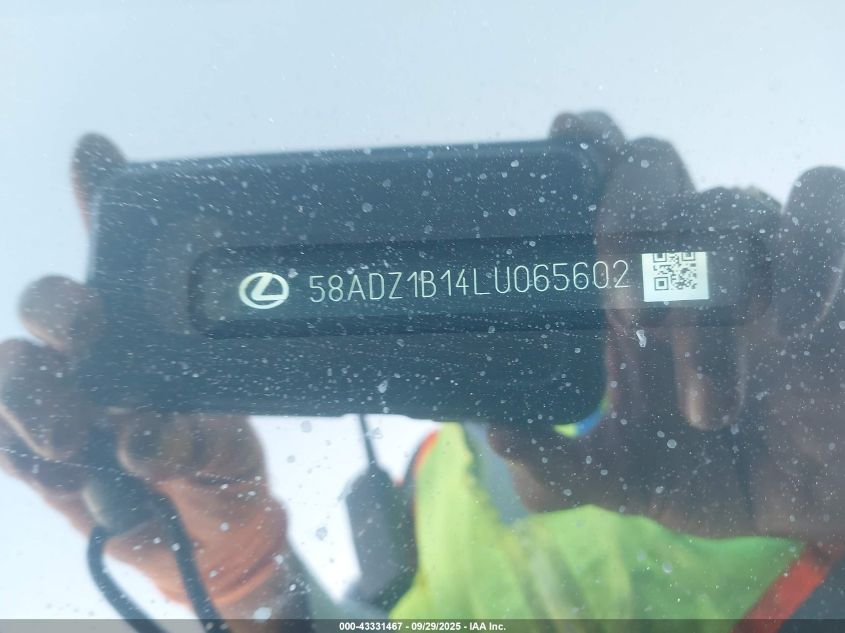2020 Lexus Es 350 VIN: 58ADZ1B14LU065602 Lot: 43331467