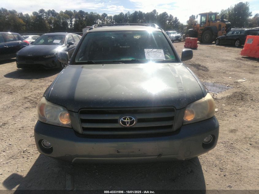 2007 Toyota Highlander Limited V6 VIN: JTEEP21A670210385 Lot: 43331596