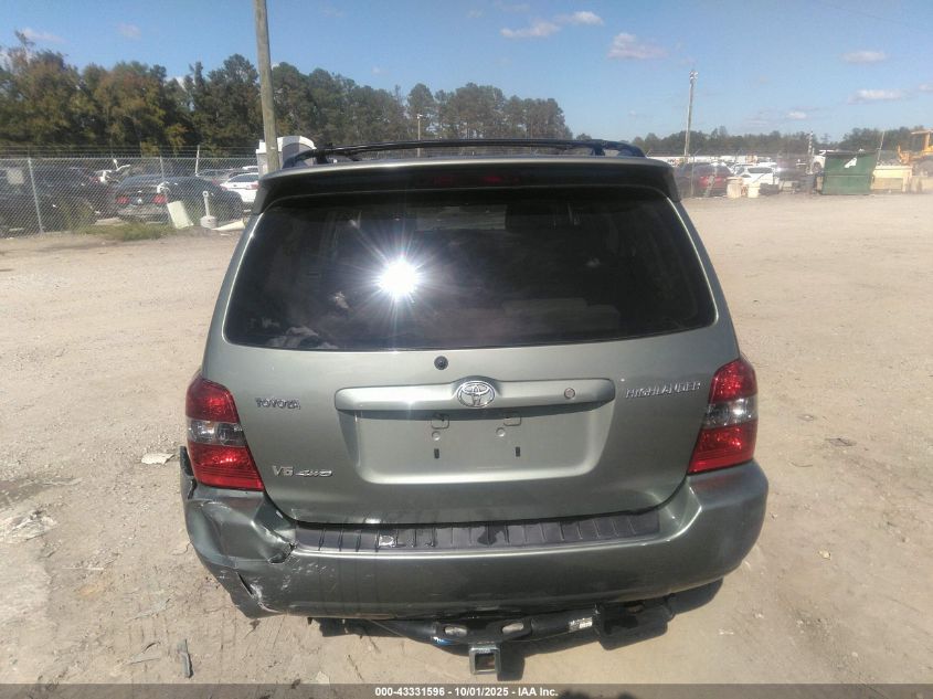 2007 Toyota Highlander Limited V6 VIN: JTEEP21A670210385 Lot: 43331596