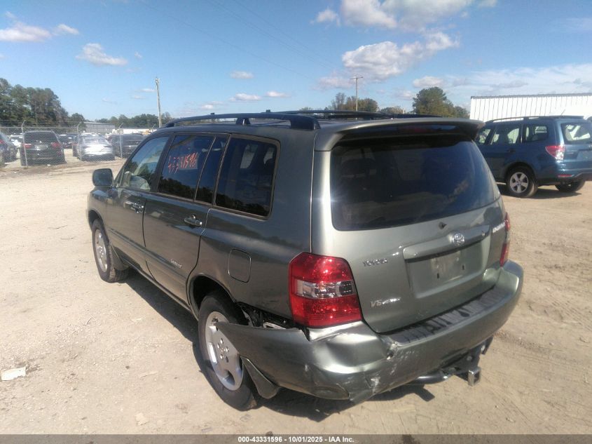 2007 Toyota Highlander Limited V6 VIN: JTEEP21A670210385 Lot: 43331596