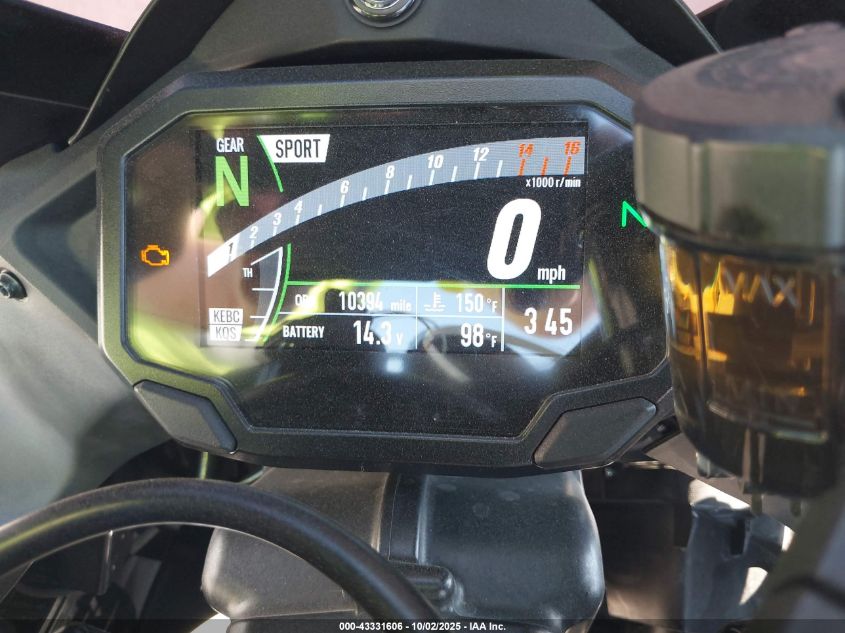 2022 Kawasaki Zx1002 M VIN: JKBZXVM11NA002186 Lot: 43331606