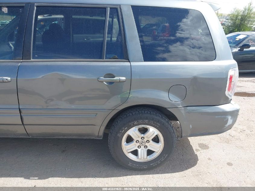 2008 Honda Pilot Vp VIN: 5FNYF18268B009036 Lot: 43331623