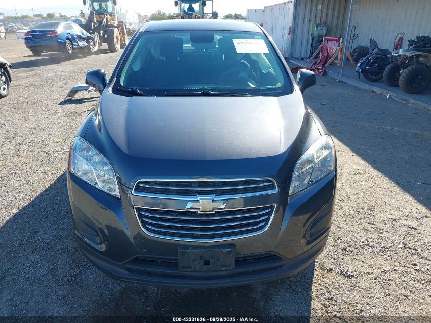 2016 Chevrolet Trax 1Ls VIN: 3GNCJKSB2GL255631 Lot: 43331626