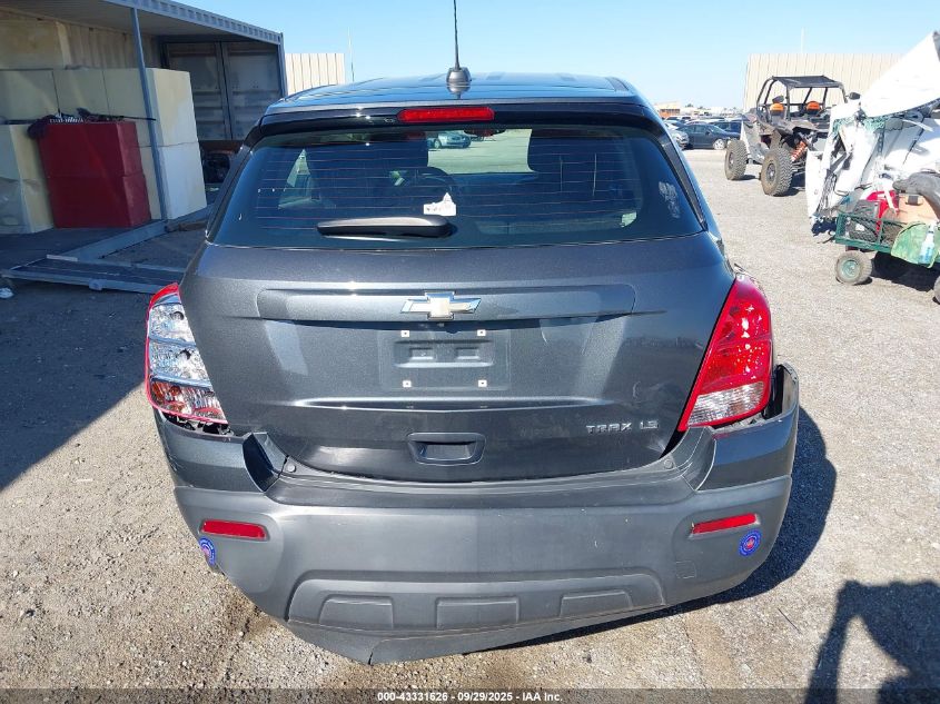 2016 Chevrolet Trax 1Ls VIN: 3GNCJKSB2GL255631 Lot: 43331626