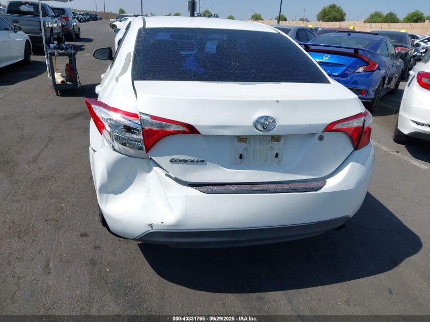 2016 Toyota Corolla L VIN: 5YFBURHE6GP396307 Lot: 43331765