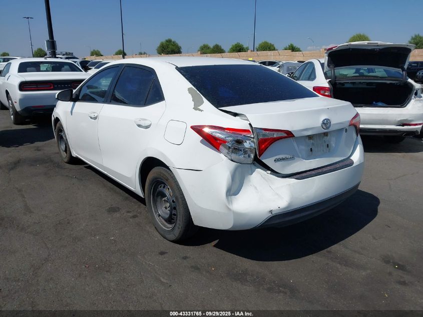 2016 Toyota Corolla L VIN: 5YFBURHE6GP396307 Lot: 43331765