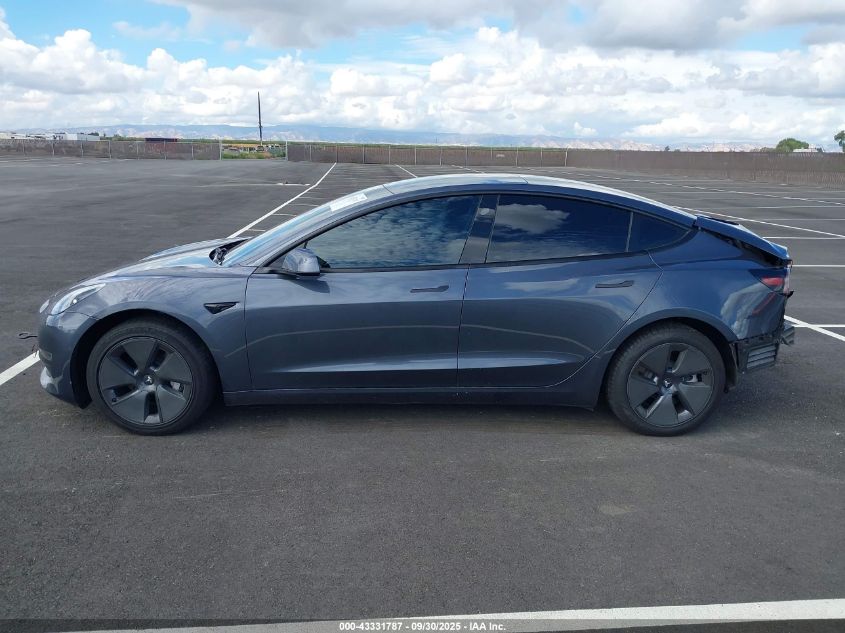 2022 Tesla Model 3 Rear-Wheel Drive VIN: 5YJ3E1EA0NF127314 Lot: 43331787