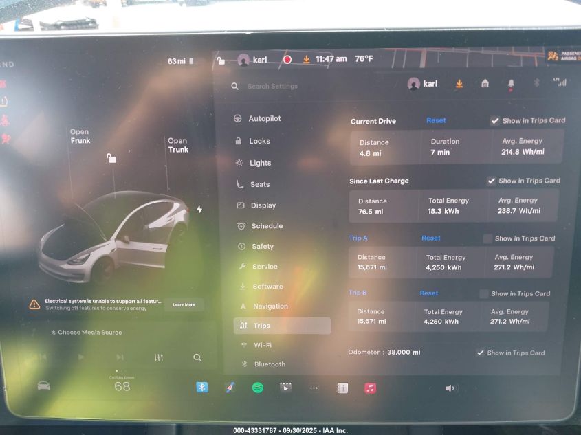 2022 Tesla Model 3 Rear-Wheel Drive VIN: 5YJ3E1EA0NF127314 Lot: 43331787