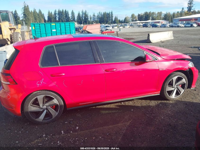 2018 Volkswagen Golf Gti 2.0T Autobahn/2.0T S/2.0T Se VIN: 3VW447AUXJM252169 Lot: 43331828