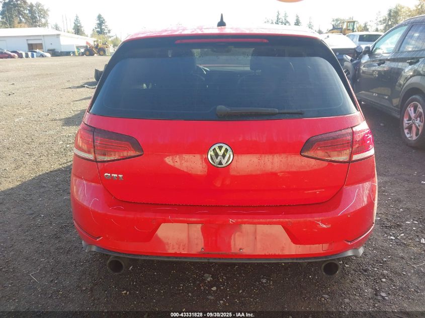 2018 Volkswagen Golf Gti 2.0T Autobahn/2.0T S/2.0T Se VIN: 3VW447AUXJM252169 Lot: 43331828