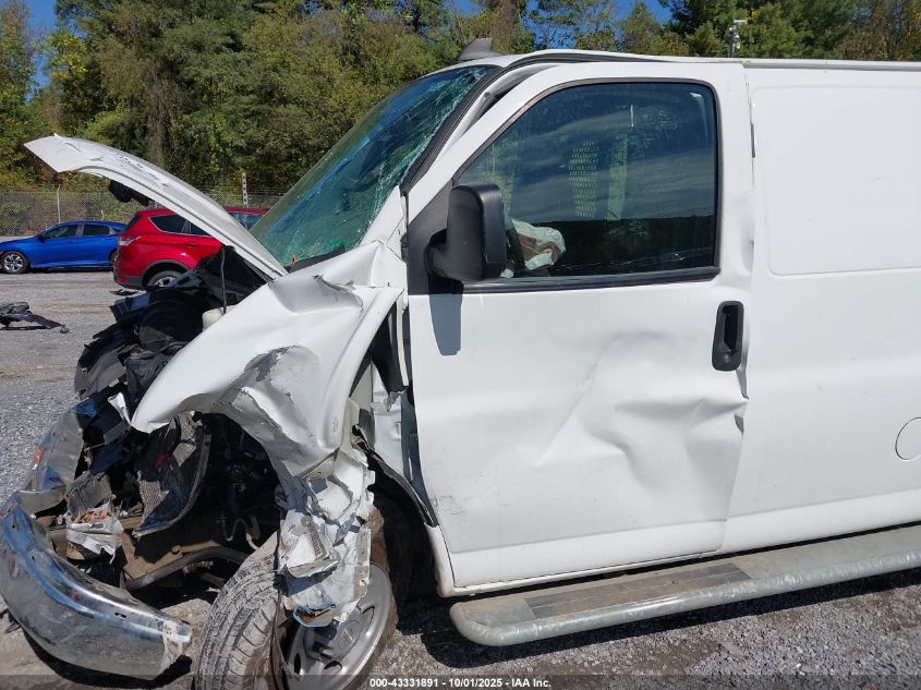 2020 Chevrolet Express Cargo Rwd 2500 Regular Wheelbase Wt VIN: 1GCWGAFGXL1175838 Lot: 43331891