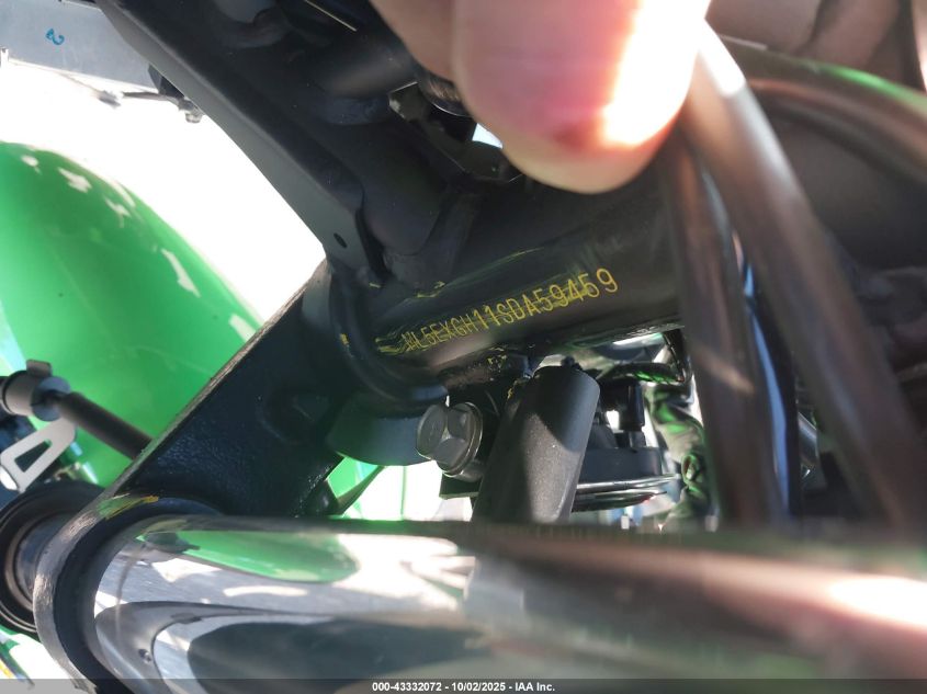 2025 Kawasaki Ex500 H VIN: ML5EXGH11SDA59459 Lot: 43332072