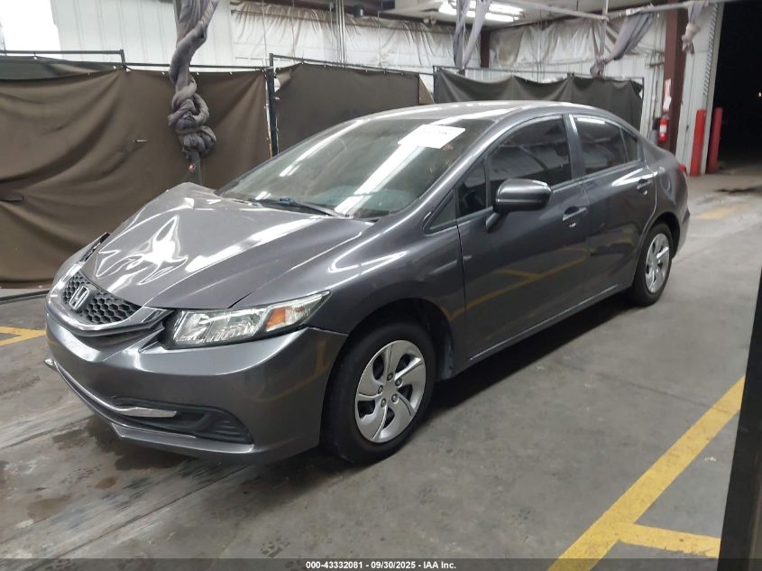 2014 Honda Civic Lx VIN: 19XFB2F54EE040471 Lot: 43332081