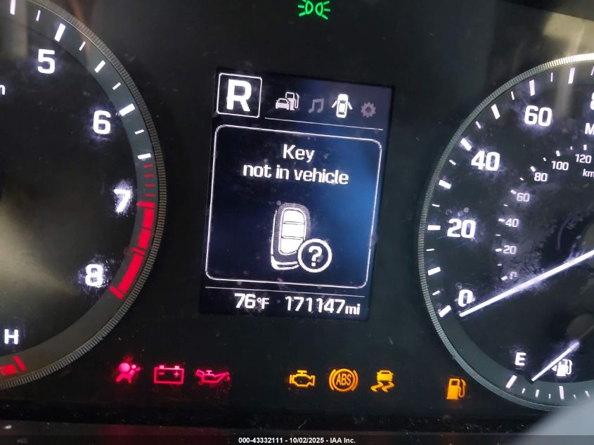 2017 Hyundai Sonata Sport VIN: 5NPE34AF2HH582219 Lot: 43332111