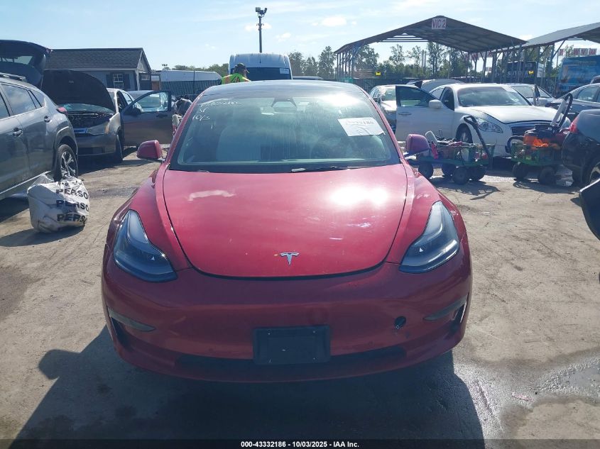 2022 Tesla Model 3 Long Range Dual Motor All-Wheel Drive VIN: 5YJ3E1EB7NF114665 Lot: 43332186