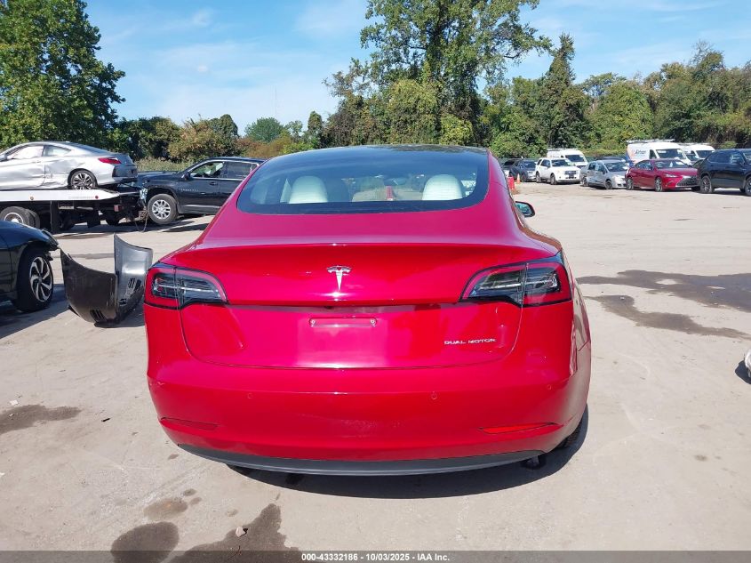 2022 Tesla Model 3 Long Range Dual Motor All-Wheel Drive VIN: 5YJ3E1EB7NF114665 Lot: 43332186