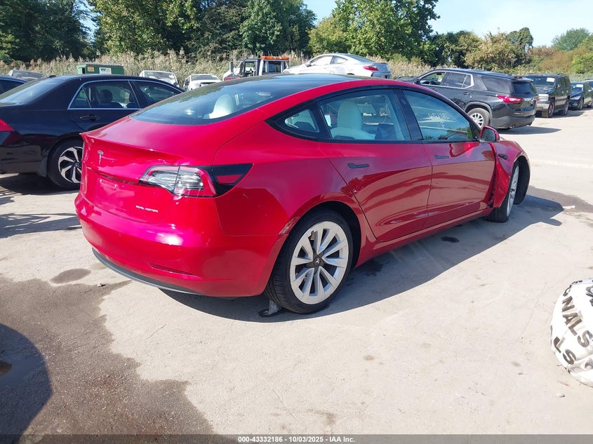 VIN 5YJ3E1EB7NF114665 2022 TESLA MODEL 3 LONG RANGE DUAL MOTOR ALL-WHEEL DRIVE