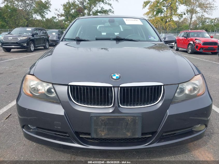 2007 BMW 328I VIN: WBAVA33597KX82385 Lot: 43332245