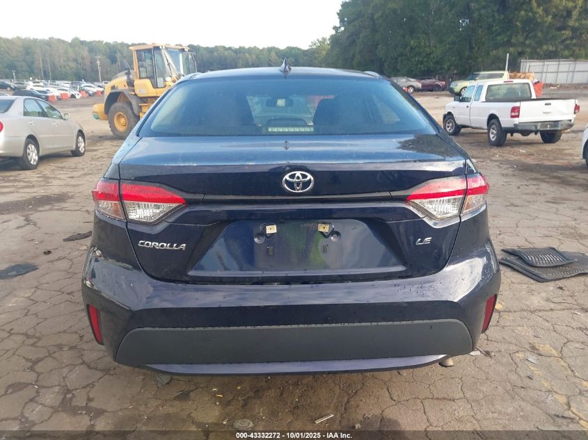 2022 Toyota Corolla Le VIN: 5YFVPMAE3NP307596 Lot: 43332272