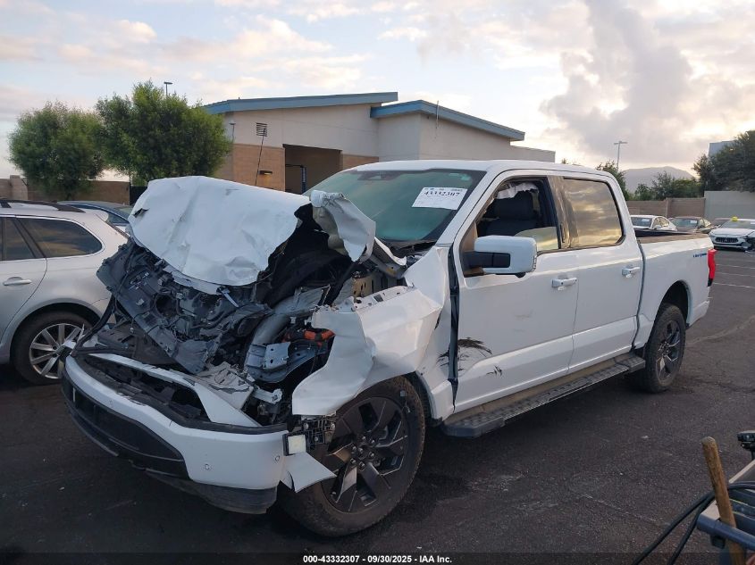 2022 Ford F-150 Lightning Lariat VIN: 1FT6W1EV7NWG05527 Lot: 43332307