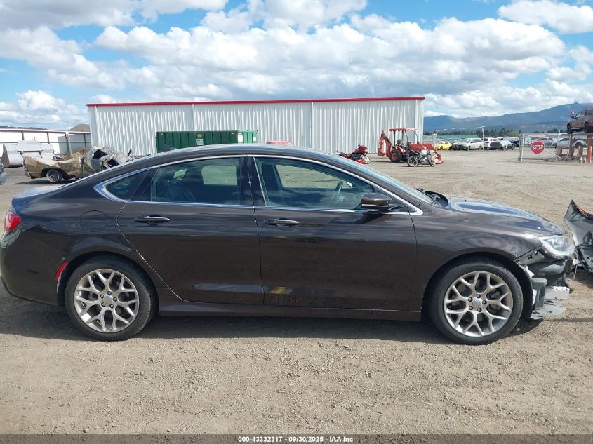 2015 Chrysler 200 C VIN: 1C3CCCEG6FN524832 Lot: 43332317