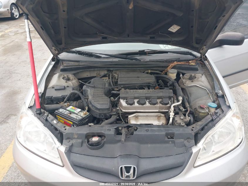 2005 Honda Civic Vp VIN: 2HGES164X5H528911 Lot: 43332321