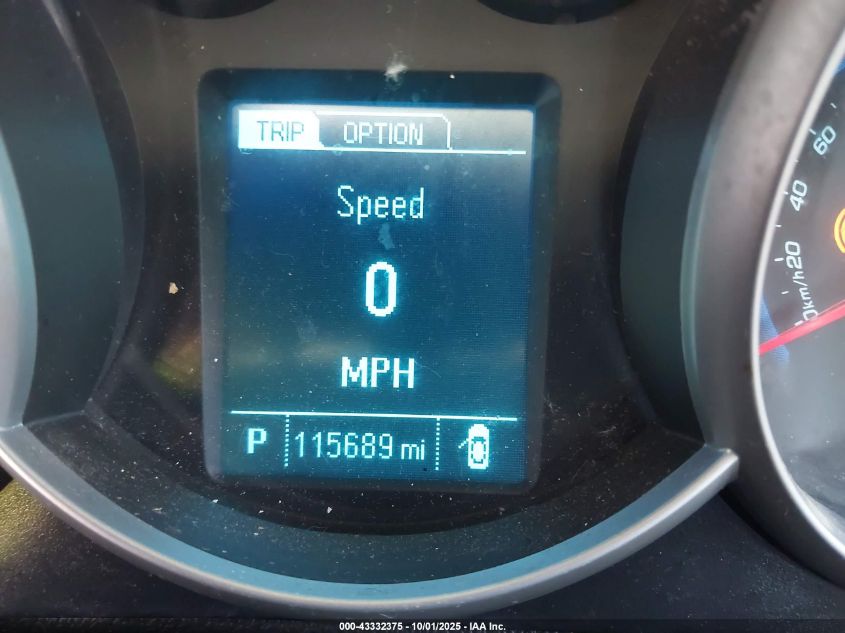 2013 Chevrolet Cruze 1Lt Auto VIN: 1G1PC5SBXD7301821 Lot: 43332375