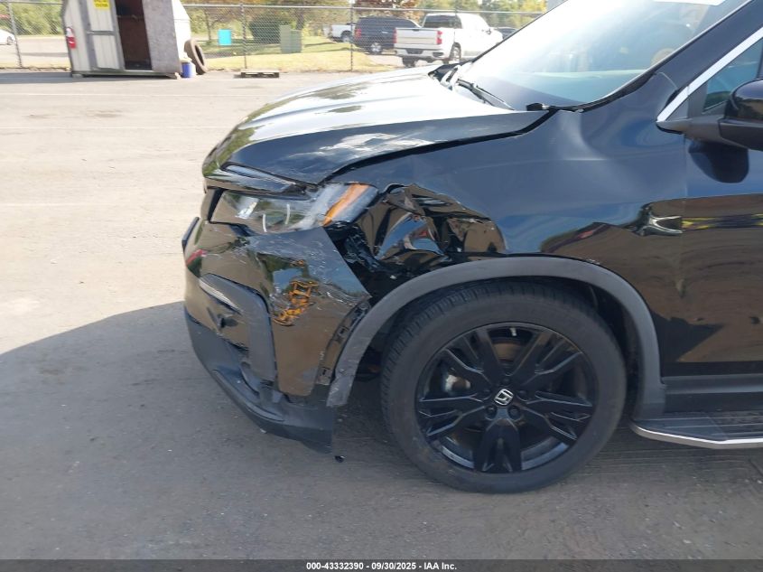 2021 Honda Pilot Awd Special Edition VIN: 5FNYF6H22MB015925 Lot: 43332390