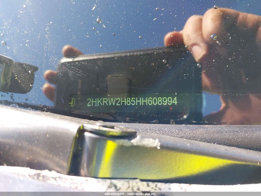 2017 Honda Cr-V Ex-L/Ex-L Navi VIN: 2HKRW2H85HH608994 Lot: 43332407