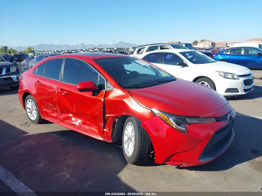 2020 Toyota Corolla Le VIN: 5YFHPRAE2LP075144 Lot: 43332454