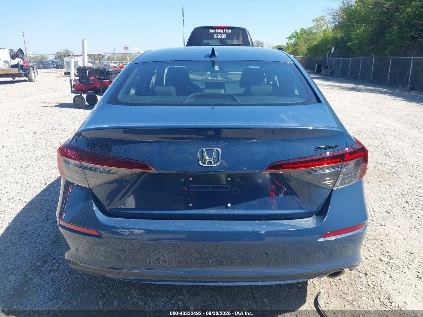 2026 Honda Civic Sport VIN: 2HGFE2F54TH501629 Lot: 43332492