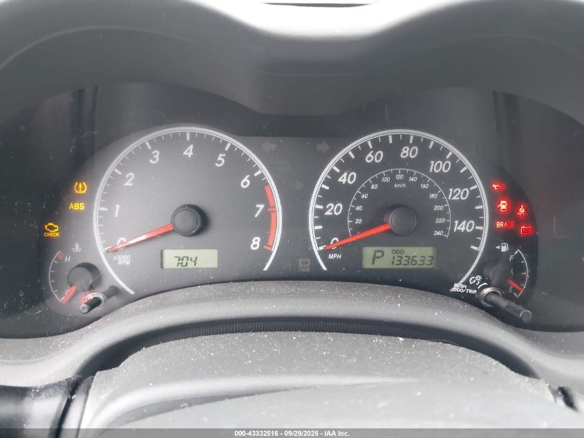 2009 Toyota Corolla Le VIN: 1NXBU40E09Z134251 Lot: 43332516