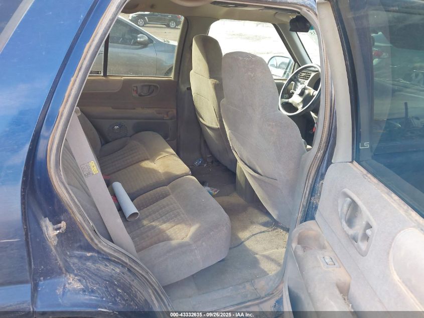 2002 Chevrolet Blazer Ls VIN: 1GNDT13W82K101185 Lot: 43332635