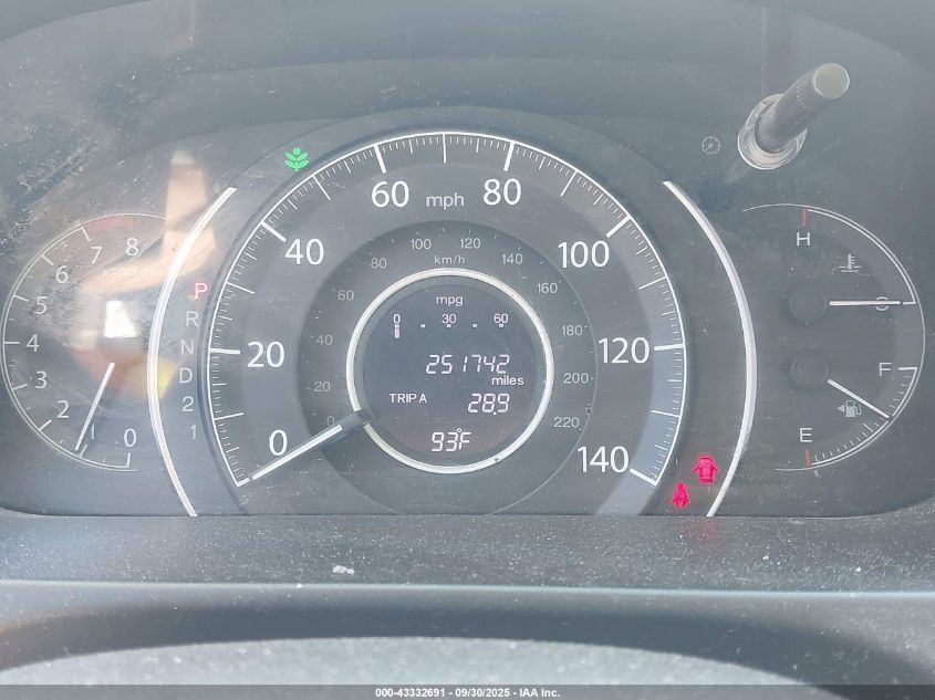 2012 Honda Cr-V Lx VIN: 2HKRM3H3XCH504199 Lot: 43332691