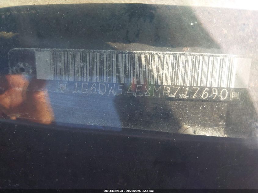 1991 Cadillac Brougham VIN: 1G6DW54E8MR717690 Lot: 43332828