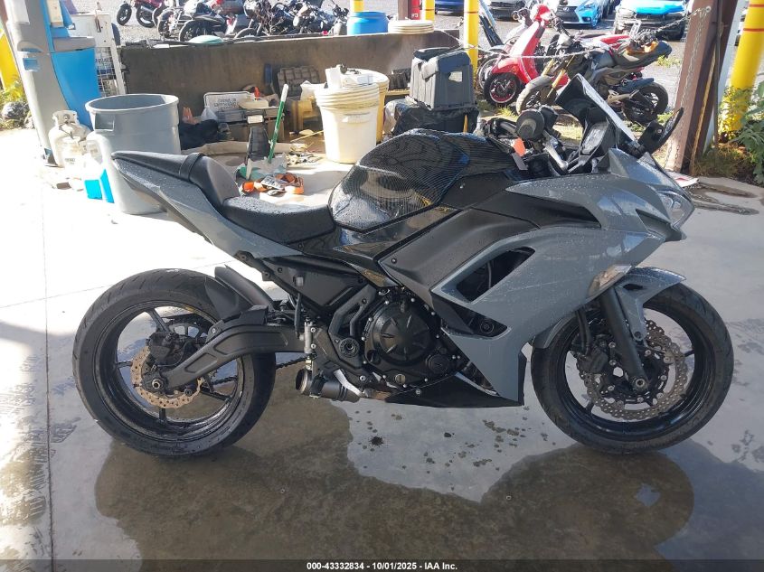 2021 Kawasaki Ex650 N VIN: ML5EXEN16MDA47772 Lot: 43332834