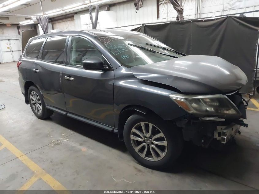 2013 Nissan Pathfinder S VIN: 5N1AR2MN1DC648586 Lot: 43332868