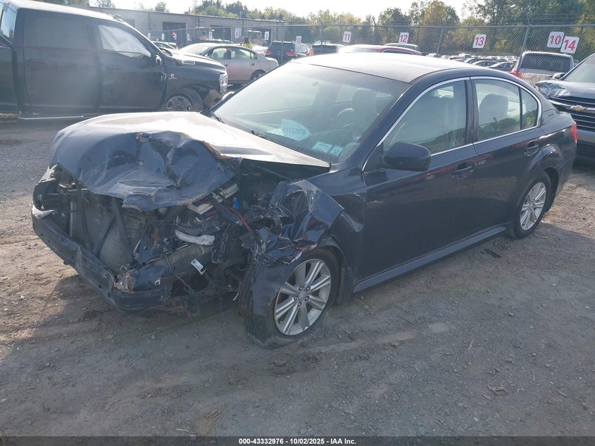 2012 Subaru LEGACY 2.5 2.5I black Lot 111043332976 Vin 4S3BMBA68C3030331
