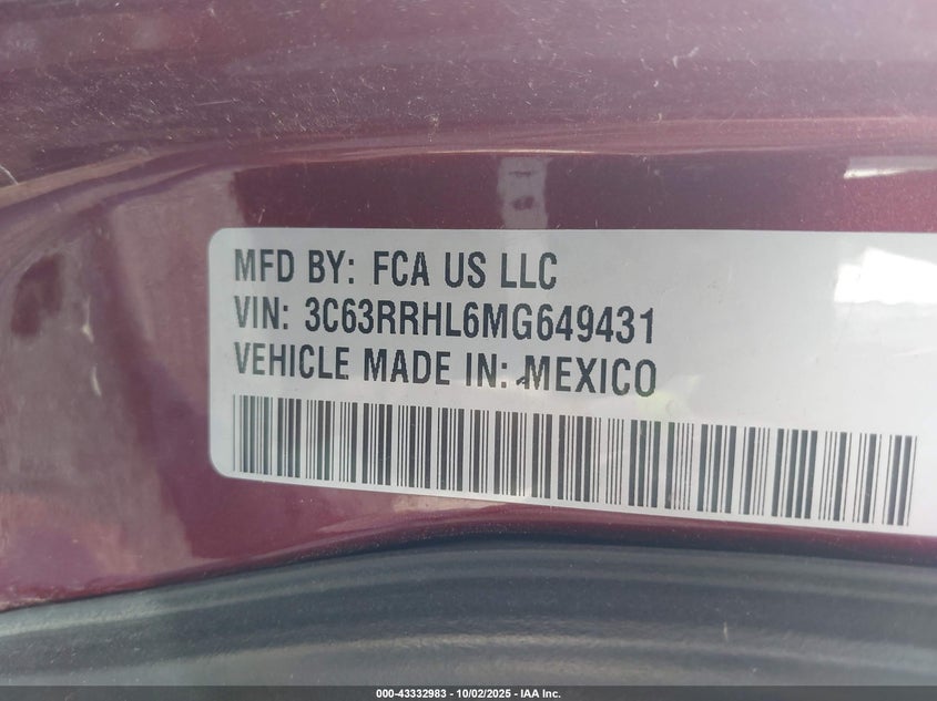 3C63RRHL6MG649431 2021 RAM 3500 photo no. 8