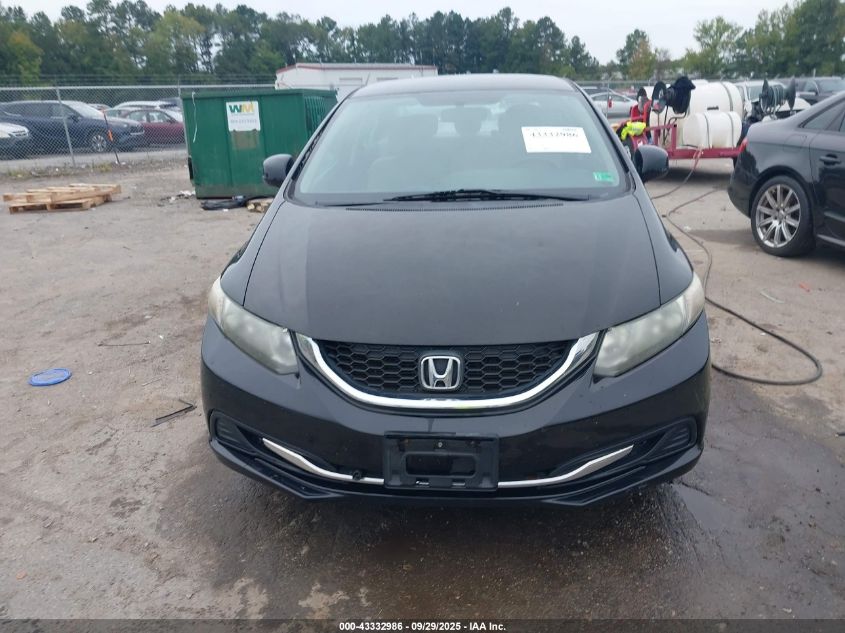 2013 Honda Civic Lx VIN: 19XFB2F51DE264277 Lot: 43332986