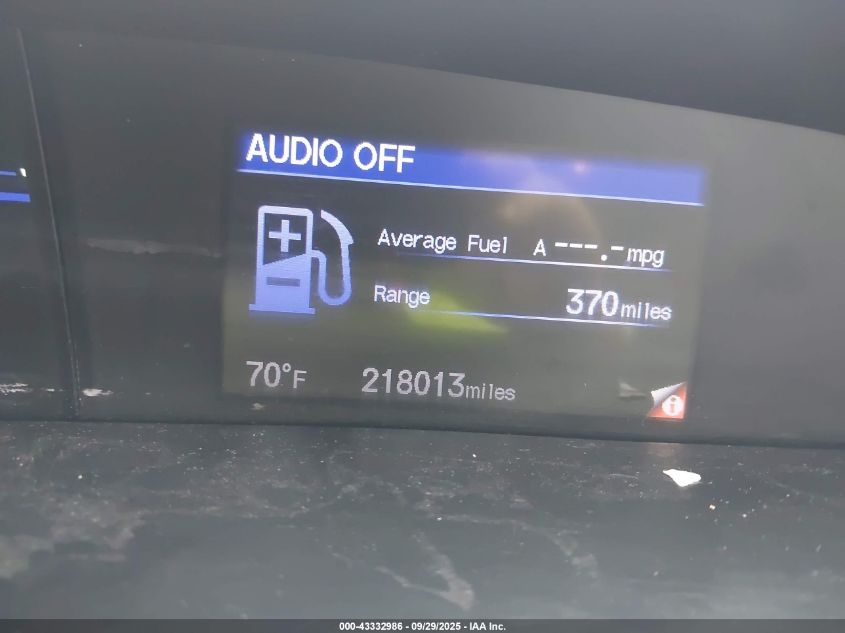 2013 Honda Civic Lx VIN: 19XFB2F51DE264277 Lot: 43332986