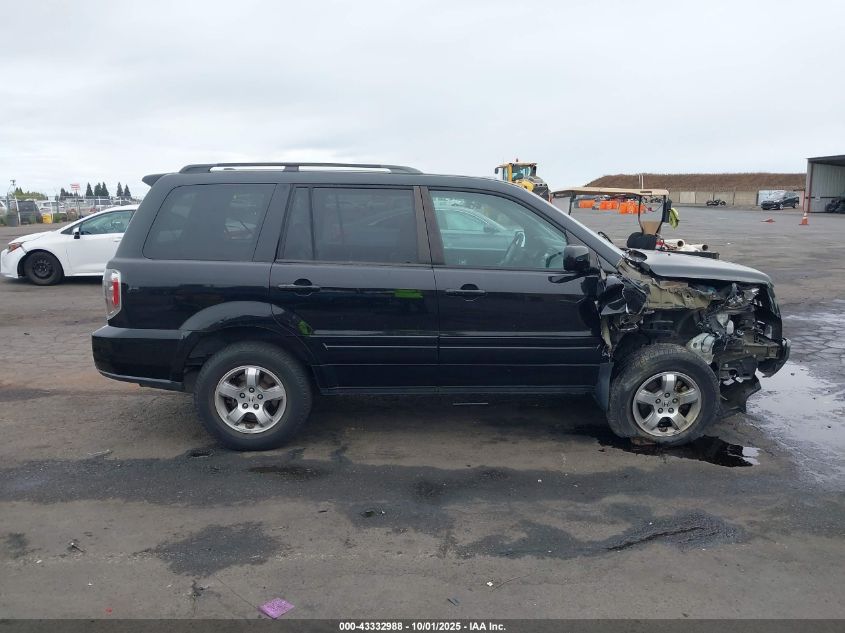 2008 Honda Pilot Ex-L VIN: 5FNYF28578B010504 Lot: 43332988